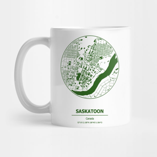 Saskatoon city map coordinates by SerenityByAlex